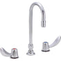 Delta Commercial - Commercial 23C6: Two Handle Widespread Bathroom Faucet with Gooseneck Spout - Less Pop-Up - Chrome