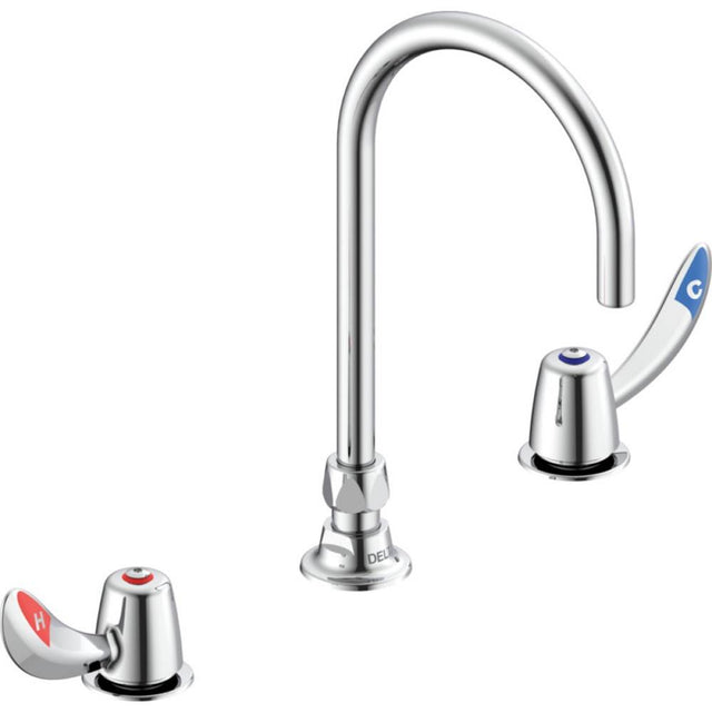 Delta Commercial - Commercial 23C6: TWO HANDLE WIDESPREAD Bathroom FAUCET - Chrome