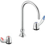 Delta Commercial - Commercial 23C6: TWO HANDLE WIDESPREAD Bathroom FAUCET - Chrome