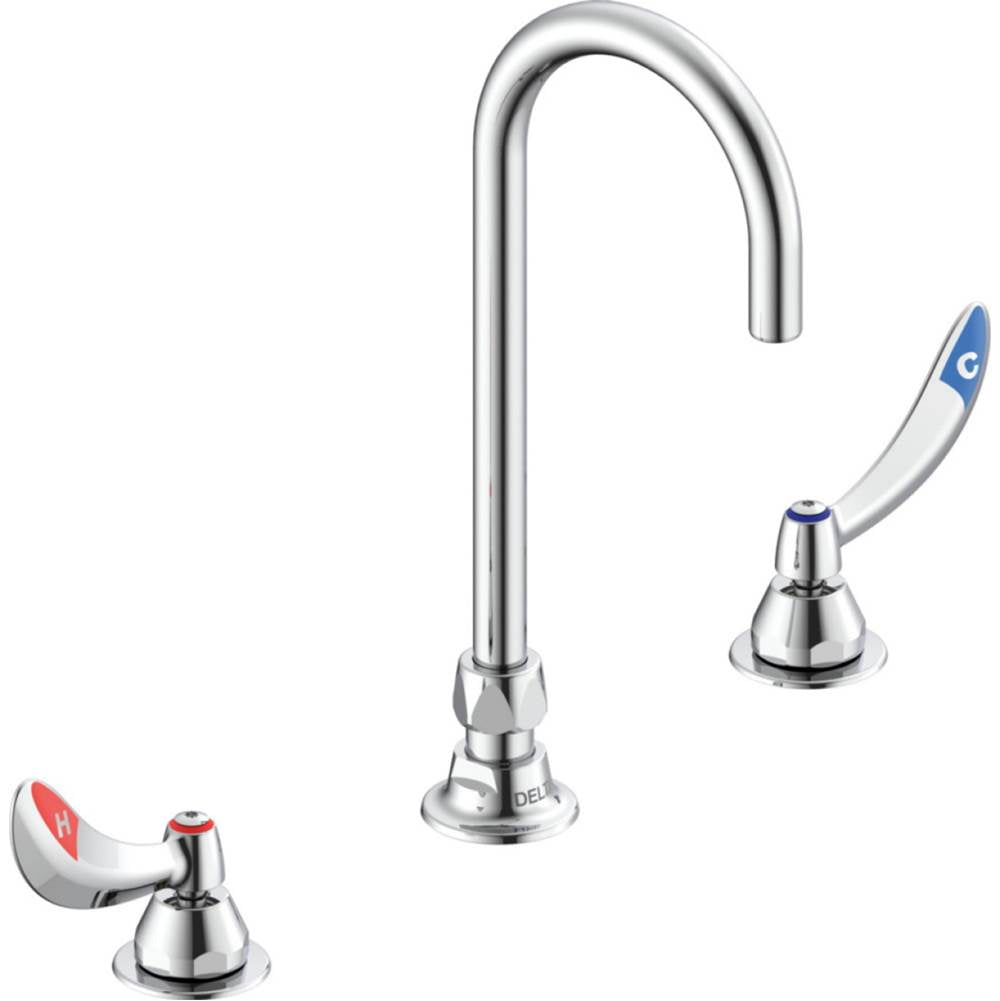 Delta Commercial - Commercial 23C6: Widespread Faucet - Chrome