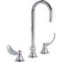 Delta Commercial - Commercial 23C6: Two Handle Widespread Bathroom Faucet with Gooseneck Spout - Less Pop-Up - Chrome