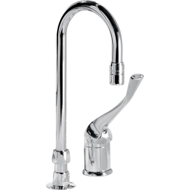Delta Commercial - Commercial 24T2: Single Control Mixing Faucet with Gooseneck Spout - Less Pop-Up - Chrome