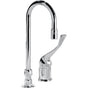Delta Commercial - Commercial 24T2: Single Control Mixing Faucet with Gooseneck Spout - Less Pop-Up - Chrome