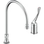 Delta Commercial - Commercial 24T2: Single Control Mixing Faucet with Gooseneck Spout - Less Pop-Up - Chrome