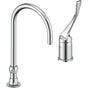 Delta Commercial - Commercial 24T2: Single Control Mixing Faucet with Gooseneck Spout - Less Pop-Up - Chrome