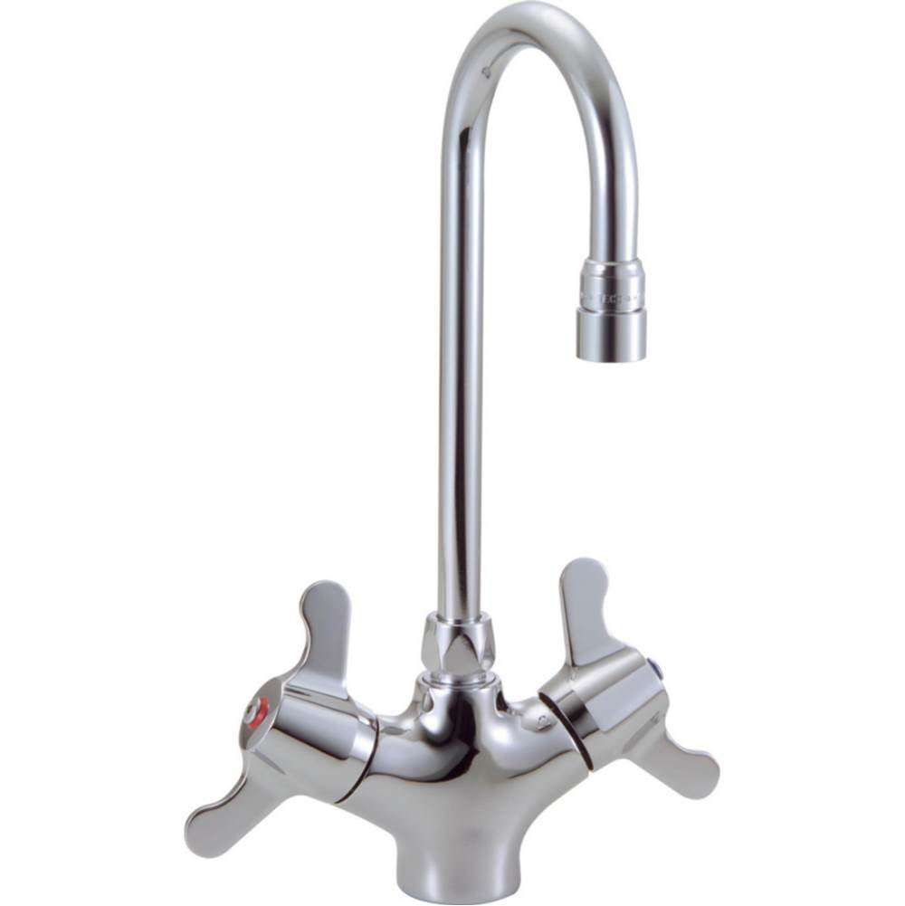 Delta Commercial - Commercial 25C3: Two Handle Single Shank Mixing Faucet - Chrome