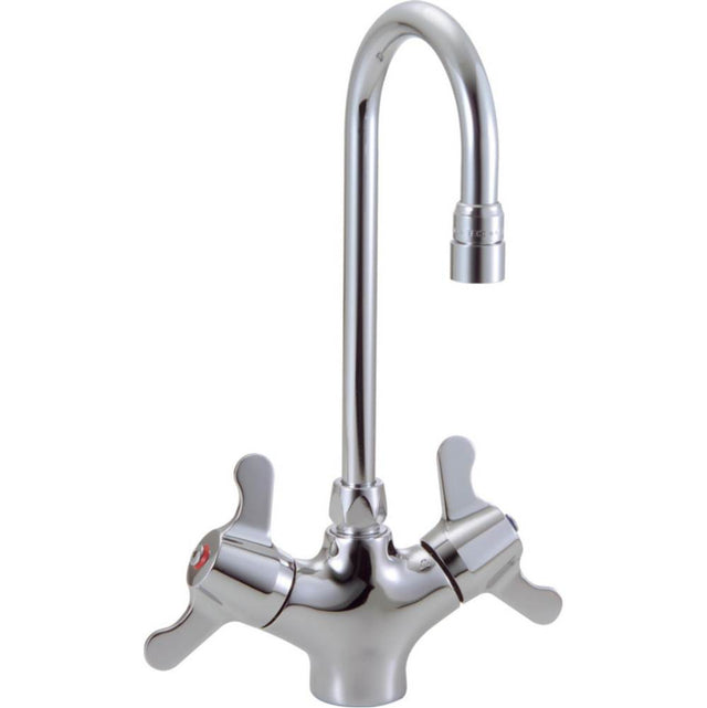 Delta Commercial - Commercial 25C3: Two Handle Single Shank Mixing Faucet - Chrome