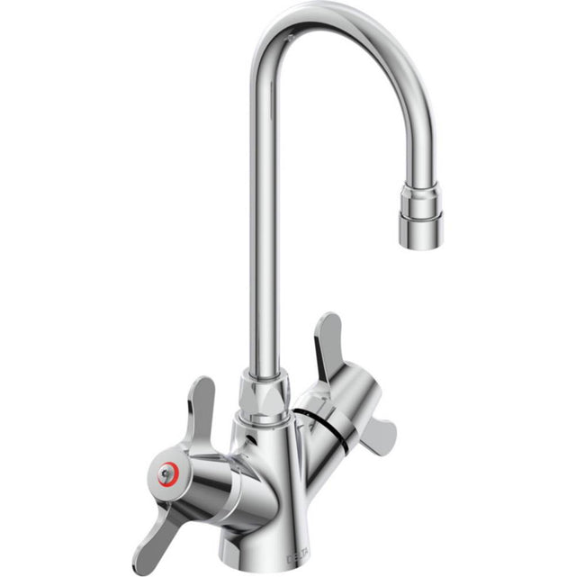 Delta Commercial - Commercial 25C3: Two Handle Single Shank Mixing Faucet - Chrome
