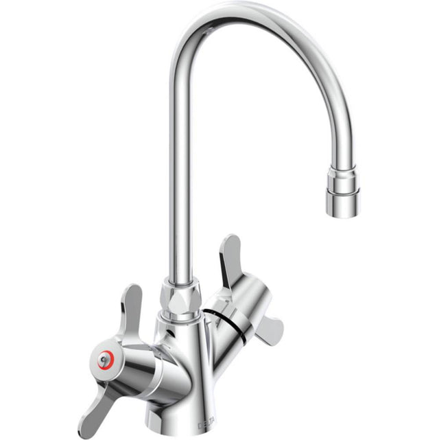 Delta Commercial - Commercial 25C3: Two Handle Single Shank Mixing Faucet - Chrome