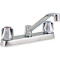 Delta Commercial - Commercial 26C3: Two Handle 8'' Cast Deck Mount Faucet - Chrome