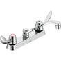 Delta Commercial - Commercial 26C3: Two Handle 8'' Cast Deck Mount Faucet - Chrome