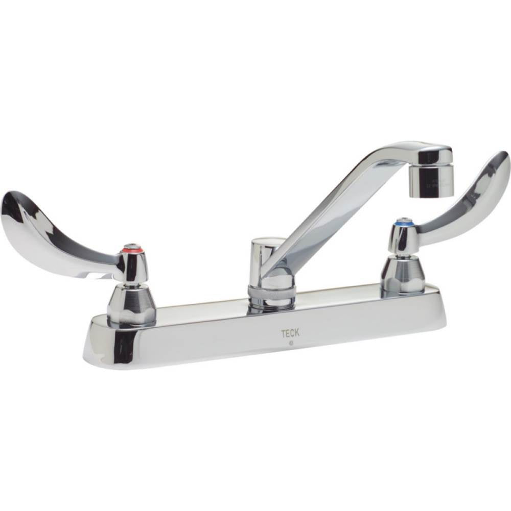 Delta Commercial - Commercial 26C3: 8'' Cast Deck Mount - Chrome