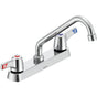 Delta Commercial - Commercial 26C3: 8'' Cast Deck Mount Faucet - Chrome