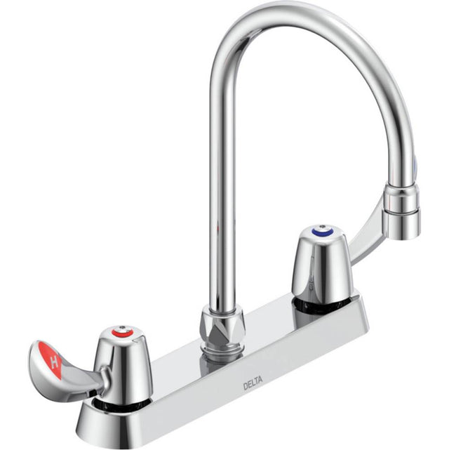 Delta Commercial - Commercial 26C3: 8'' CAST DECKMOUNT - Chrome