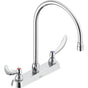 Delta Commercial - Commercial 26C3: Two Handle 8'' Cast Deck Mount Faucet - Chrome