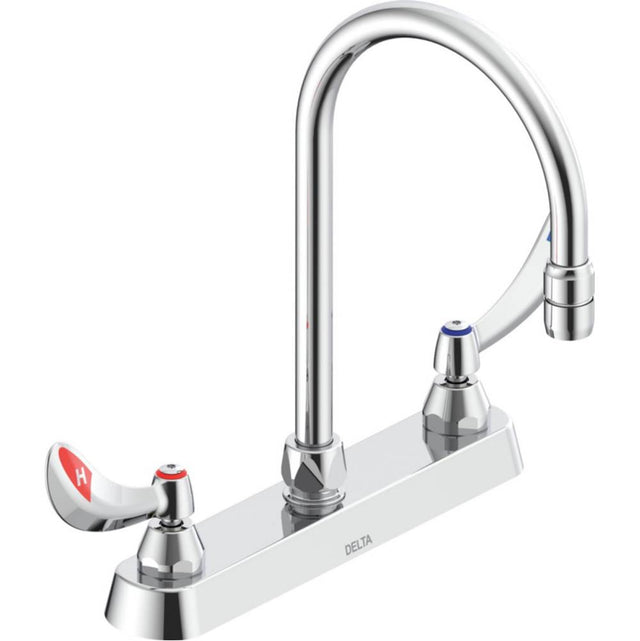 Delta Commercial - Commercial 26C3: 8'' Cast Deck Mount - Chrome