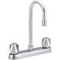 Delta Commercial - Commercial 26C3: Two Handle 8'' Cast Deck Mount Faucet - Chrome