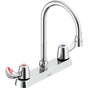 Delta Commercial - Commercial 26C3: 8'' Cast Deck Mount Faucet - Chrome