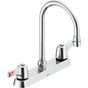 Delta Commercial - Commercial 26C3: Two Handle Deck-Mount Faucet - Chrome