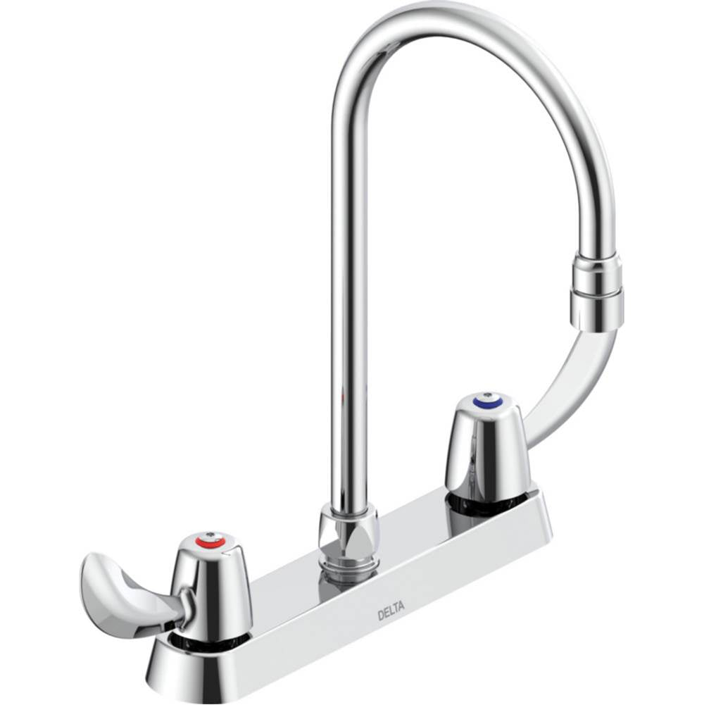 Delta Commercial - Commercial 26C3: 8'' Cast Deck Mount - Chrome