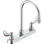 Delta Commercial - Commercial 26C3: 8'' Cast Deck Mount Ltd Swing - Chrome