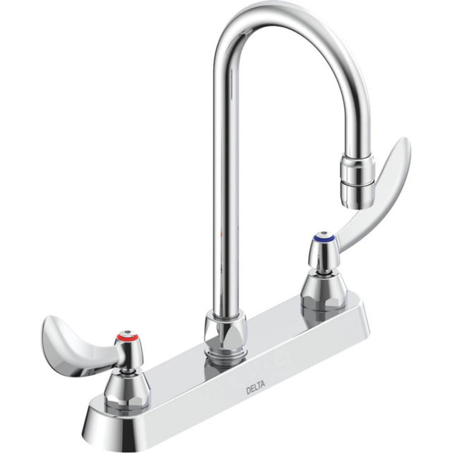 Delta Commercial - Commercial 26C3: 8'' Cast Deck Mount - Chrome
