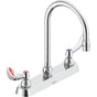 Delta Commercial - Commercial 26C3: 8'' Cast Deck Mount Faucet - Chrome