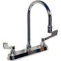 Delta Commercial - Commercial 26C3: Two Handle 8'' Cast Deck Mount Faucet - Chrome