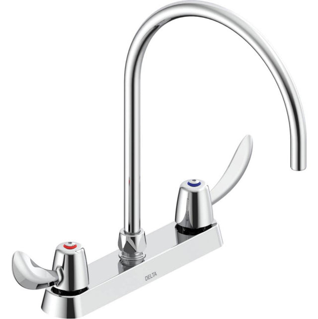 Delta Commercial - Commercial 26C3: 8'' Cast Deck Mount - Chrome