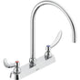 Delta Commercial - Commercial 26C3: Two Handle 8'' Cast Deck Mount Faucet - Chrome