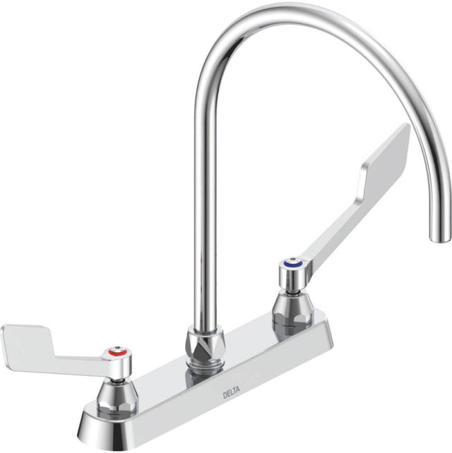 Delta Commercial - Commercial 26C3: Two Handle Deckmount Faucet - Chrome