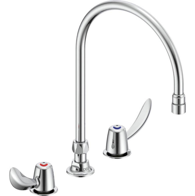 Delta Commercial - Commercial 27C1 / 27C2: Two Handle 8'' Below Deck Mount Faucet - Chrome
