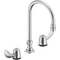 Delta Commercial - Commercial 27C1 / 27C2: Two Handle 8'' Below Deck Mount Faucet - Chrome