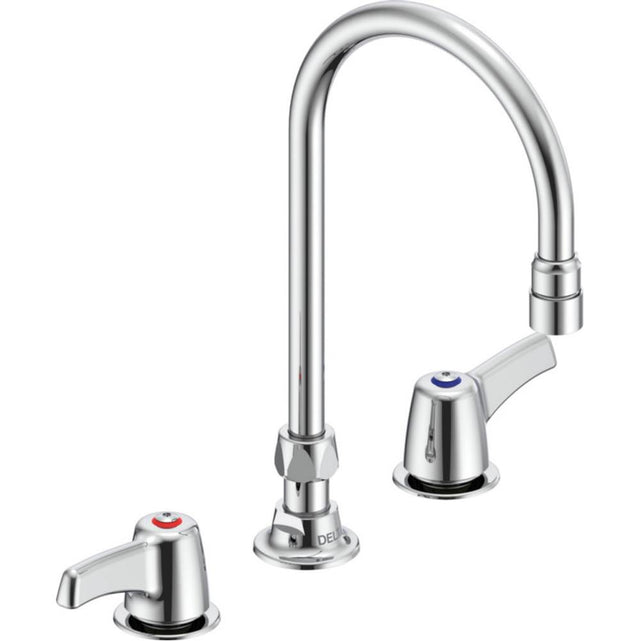 Delta Commercial - Commercial 27C1 / 27C2: Two Handle 8'' Below Deck Mount Faucet - Chrome