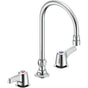 Delta Commercial - Commercial 27C1 / 27C2: Two Handle 8'' Below Deck Mount Faucet - Chrome