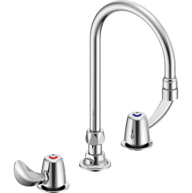 Delta Commercial - Commercial 27C1 / 27C2: Two Handle 8'' Below Deck Mount Faucet - Chrome