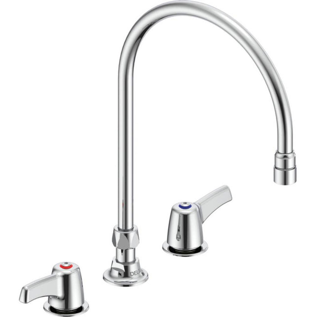 Delta Commercial - Commercial 27C1 / 27C2: Two Handle 8'' Below Deck Mount Faucet - Chrome