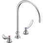 Delta Commercial - Commercial 27C1 / 27C2: Two Handle 8'' Below Deck Mount Faucet - Chrome