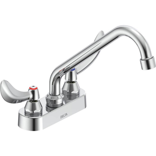 Delta Commercial - Commercial 27C4 / 27C5 / 27C6: Two Handle 4'' Deck Mount Faucet - Chrome