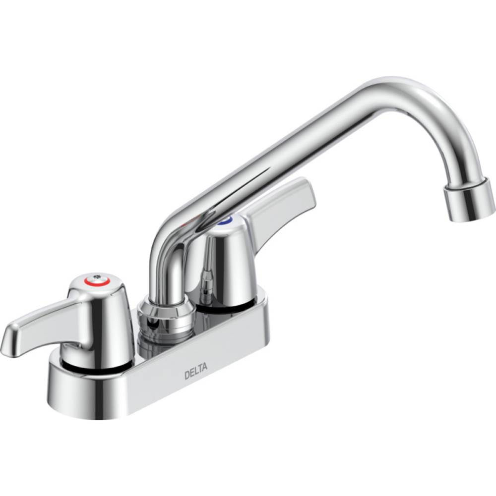 Delta Commercial - Commercial 27C4 / 27C5 / 27C6: Two Handle 4'' Deck Mount Faucet - Chrome
