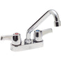 Delta Commercial - Commercial 27C4 / 27C5 / 27C6: Two Handle 4'' Deck Mount Faucet - Chrome
