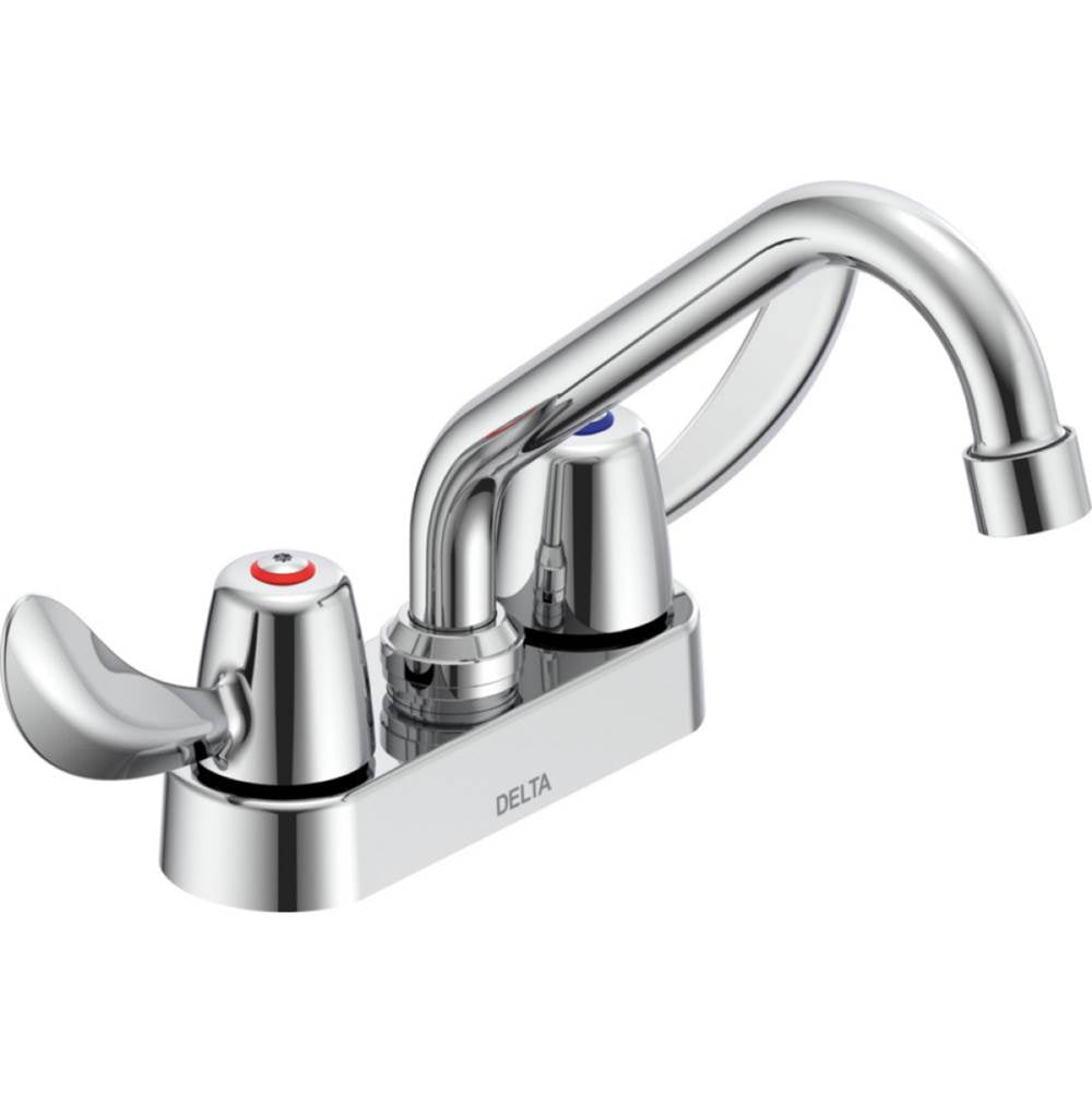 Delta Commercial - Commercial 27C4 / 27C5 / 27C6: Two Handle 4'' Deck Mount Faucet - Chrome