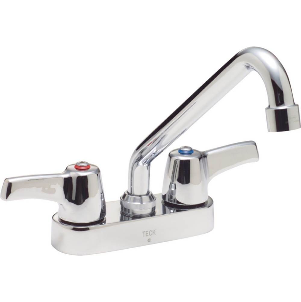 Delta Commercial - Commercial 27C4 / 27C5 / 27C6: Two Handle 4'' Deck Mount Faucet - Chrome