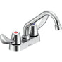 Delta Commercial - Commercial 27C4 / 27C5 / 27C6: Two Handle 4'' Deck Mount Faucet - Chrome