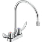 Delta Commercial - Commercial 27C4 / 27C5 / 27C6: Two Handle 4'' Deck Mount Faucet - Chrome