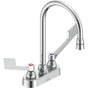 Delta Commercial - Commercial 27C4 / 27C5 / 27C6: Two Handle 4'' Deck Mount Faucet - Chrome