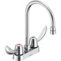 Delta Commercial - Commercial 27C4 / 27C5 / 27C6: Two Handle 4'' Deck Mount Faucet - Chrome