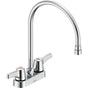 Delta Commercial - Commercial 27C4 / 27C5 / 27C6: Two Handle 4'' Deck Mount Faucet - Chrome