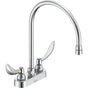 Delta Commercial - Commercial 27C4 / 27C5 / 27C6: Two Handle 4'' Deck Mount Faucet - Chrome