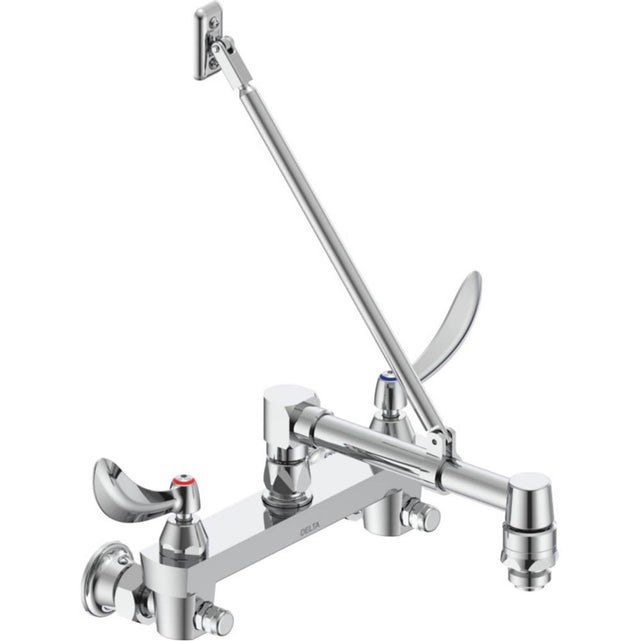 Delta Commercial - Commercial 28C2: Two Handle 8'' Wall Mount Service Sink Faucet - Chrome